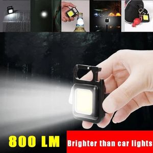 Światła Mini LED LASHLIGHT Work Light Portable Pocket Working Lightlight Breki Bieciki USB ładowalne do kempingu na świeżym powietrzu Mały kork