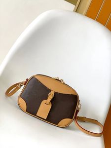 Orijinal Kalite Tasarımcı Çanta Tote Çanta Çanta, Kadın Omuz Çantası, Crossbody Çantası, Yaşlı Cowhide Tuval Under Emberi Çantası, Giriş Donanım Tokası