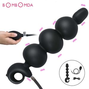 Sex Toy Massager Anal Plug Inflatable Expandable Butt Anus Dilator Expander Dildo for Unisex Gay Game Prostate Massager Toys