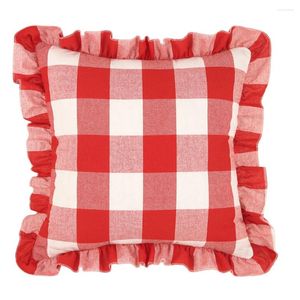 Kudde Plaid Throw Pudowcase Ruffle Dekorativ täck soffa Kuddar Bomull Linne SOFA Skyddsskydd Hushåll Tryckt