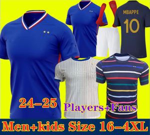 2024 2025 BENZEMA MBAPPE soccer jerseys player version GRIEZMANN POGBA 24 25 French World Cup national team francia GIROUD fans KANTE Football shirts1