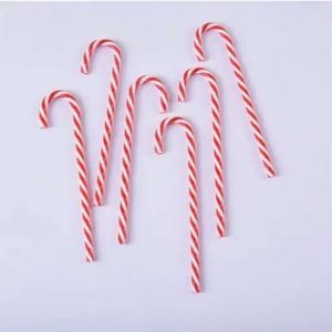 New Banners Streamers Confetti 6PCS Candy Canes Christmas Tree Decorations Xmas Tree Pendants Xmas Party Home Ornaments Plastic Lollipop New Year Pendant 2023