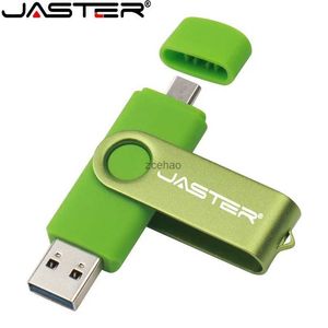 Unidades flash USB JASTER TYPE-C Unidade flash USB de alta velocidade OTG Pen Drive 256GB 128GB 64GB USB Stick 32GB Pendrive Flash Disk para Android Micro/PC