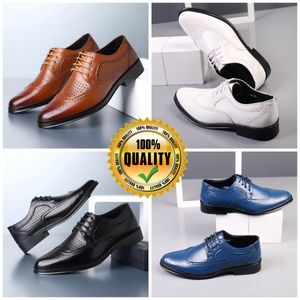 Designer Scarpe Scarpe casual firmate formali Uomo Nero Blu bianco Scarpe in pelle Scarpe a punta per feste Abito da banchetto Tacchi da lavoro da uomo EUR 38-47