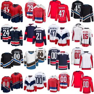 Team Hockey 15 Sonny Milano Jerseys Kids Men Women 45 Matthew Phillips 47 Beck Malenstyn 24 Connor McMichael 79 Charlie Lindgren 21 Aliaksei Protas 77 TJ Oshie Sport