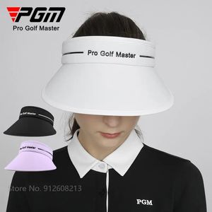 PGM Women Golf Caps Ladies Sunshreen Pusta górna czapki Kobieta oddychająca UVroof Sport Hat Hat Casual Sun Visor Large Brim 240116