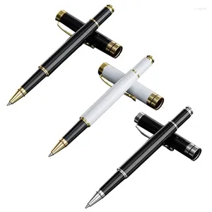 High Quality Metal Black Gel Pen Signing 0.5mm Smooth Writing No Smear Smudge Ink School & Office Supplies