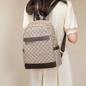 Fashion shoulder bag new fashion travel backpack soft leather printing large capacity backpacks 011824a