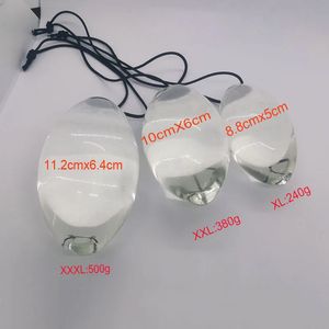 6Size Glass Anal Plug Plug Anus Balls Massagem Masturbação Butt Big Egg Sex Toys For Mull Men Men Gay Products 240115