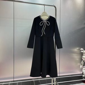 10062 L 2024 Abito da passerella Abito estivo primaverile Girocollo Manica lunga Marca Stesso stile Abito da donna Moda Shili di alta qualità