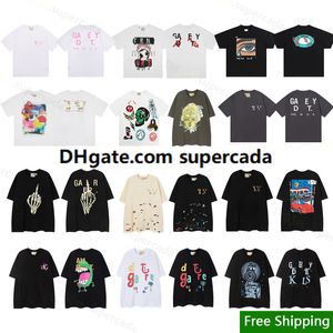 Camisetas para homens Galerias Verão Gallrey Tees Depts Mens Mulheres Designers Soltos Marcas de Moda Tops Casual Departamento Rua Shorts Manga Dívida Profundidade Camisetas 24ss