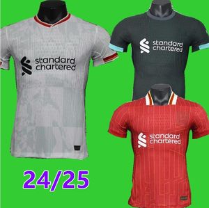 JMXX 24-25 Liv Liverpudlian Soccer Jerseys Home Away Away Trzeci męskie diaz szoboszla amold salah mac allister mundury koszulka piłkarska 2024 2025 Wersja 9