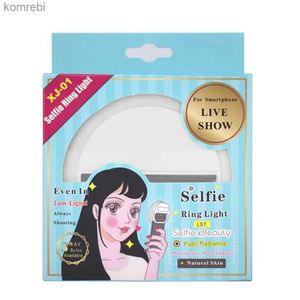 Selfie Lights Mini telefon komórkowy LED samokreśnia światła Kotwica Piękna soczewka na żywo okrągłe eksplozja Pierścień telefonu komórkowego Wypełnienie LightL240117