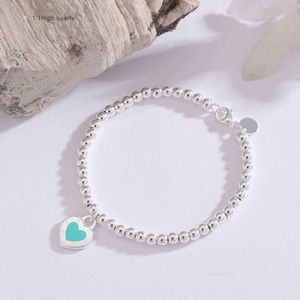 Chain Bangle T Bracelet Boutique Day Gift Love Heart Brand Dropping Glue Enamel Set Jewelry Ear Stud Ring