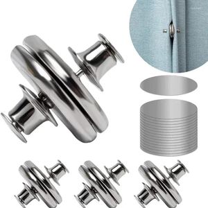 Curtain 3Pairs Magnetic Clip Detachable Button Room Accessories Metal Curtains Buckle Holdback Craft Home Decor