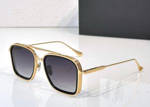 Modedesigner Brad Sonnenbrille für Herren, klassisch, Vintage, quadratische Form, Metall, plus Tellerbrille, Outdoor, einfacher Freizeitstil, Anti-Ultraviolett, wird mit Etui geliefert