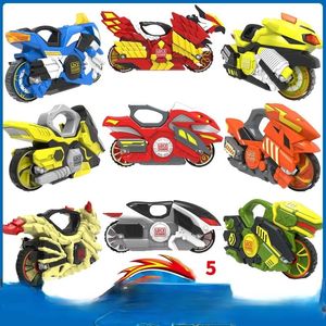 Beyblade Burst äkta smart magnetisk gyro 5generation Lysande barns motorcykel virvelvindhjul 4 hjälte vagn set pojke leksak 240116