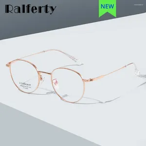 Óculos de sol quadros ralferty oval titânio metal óculos feminino grau redondo sem prescrição de energia quadro óptico senhoras 2024 eyewear20