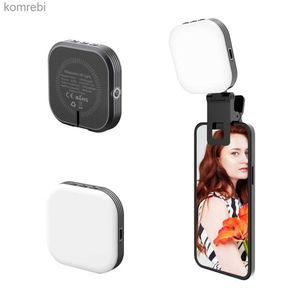 Selfie Lights Mini Magnetic Fill Light for Magsafe Iphone 15 14 13 12 Series Led Light Lamp w 1/4 Clip Adjusted 3 Light Modes for Makeup VlogL240116