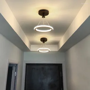 천장 조명 현대적인 LED 복도 조명 거실 침실 침실 Lampara Techo Luces Para Habitacion