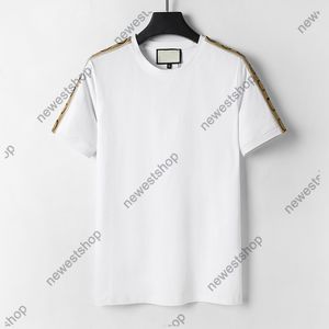 24SS Europe Mens T Shirts Men Designer TEE Summer Striping Splating krótkie rękawe T -koszulka Man Cotton Patchwork Tshirt Casual Tops TEE 3xl xxxl