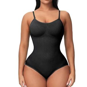 Bodysuit Shapewear Women Full Body Shaper Mage Control Slime Sheath Butt Lifter Tryck upp lår Slimmer buk Shapers Corset 240116