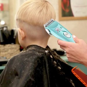 Sessiz Bebek Saç Clippers Ücretsiz Çocuk Döşemeler Su geçirmez Profesyonel Kablosuz Clipper 240116