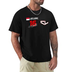 Charles Leclerc 16 F1 2022 T-shirt Tungvikt BLOUSE FRUIT AV LOOM MENS T-skjortor
