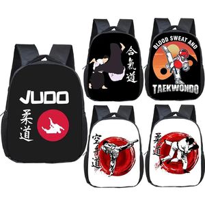 Bags Cool Martial Art Judo / Taekwondo / Karate / Aikido Backpack Children School Bags Boy Girl Toddler Bag Kid Kindergarten Backpack