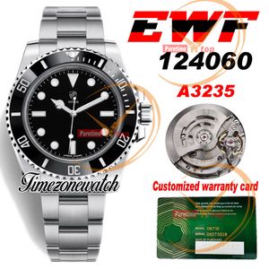 EWF V2 41mm A3235 Cal 3235 Otomatik Erkek Saat Seramikleri Çember Siyah Dial 904L Çelik Kılıf Bilezik En İyi Sürüm Aynı Seri Garanti Kartı TimZoneWatch EWA4