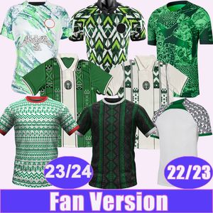 24 25 Nigeria IHEANACHO AINA Mens Soccer Jerseys National Team 23 24 SIMON OMERUO A. IWBOI Home Away Pre-match suit White Black Football Shirts