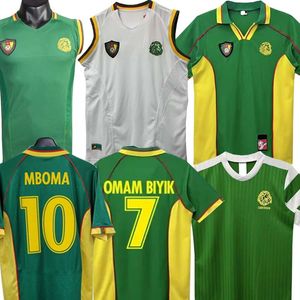 Retro Vintage 2002 Kamerun Futbol Formaları Milli Takımı 1990 Evde Klasik Futbol Gömlek