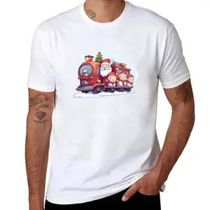 メンズポロのかわいいクリスマスサンタクローストレイナマンと雪だるまのTシャツの夏のトップスアニメの服スリムフィットTシャツを男性用