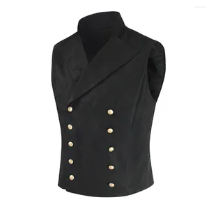 Men's Vests For Men Vest Mens Costume Sleeveless Solid Suit Waistcoat Business Classic Comfortable Affordable Brand