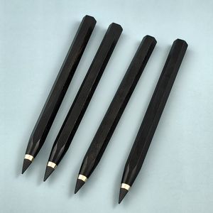 New Design Hexagonal Shape Black Wood Premium Infinite Pencil Orinigal Ebony Wenge Rosewood Walnut Exotic Everlasting Hexagon Eternal Infinitly Pencil