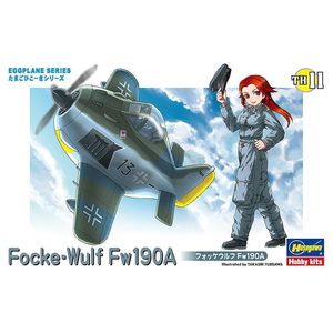 Набор моделей самолетов серии Hasegawa 60121 Egg Plane Luftwaffe Focke-Wulf Fw190A 240115