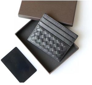 Luxusmarken-Designer Langer kurzer Geldbeutel Männer Frauen Geschenk mit Schachtel echte Lederbrieftaschen Kassette Bi-gefaltete Zip-Wallet-Kreditkartenkoffer Münze Weben gewebt