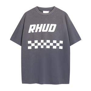 EUA 23FW Racing Tee Skate Homens Camiseta Mulheres Rua Casual Algodão Camiseta Nov 21