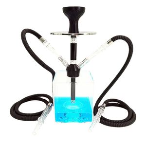 Arap nargile 2 hortum shisha set cam taban yüksek kaliteli fabrika fiyatı