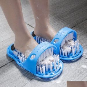 Cleaning Brushes 1Pc 28Cm14Cm10Cm Plastic Bath Shoe Shower Masr Slippers Shoes For Feet Pumice Stone Foot Scrubber 230425 Drop Deliv Dhfbc