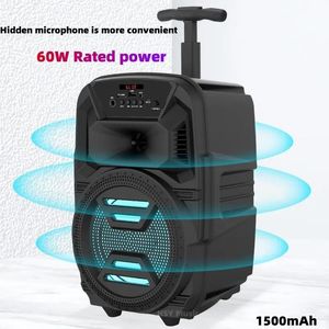 Speakers 6.5 Inch Bluetooth Speaker Portable Lever Speaker 60W Highpower Household KTV Square Dance Subwoofer Sound System Wireless Colu