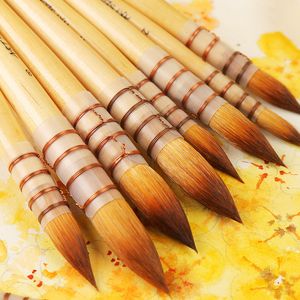South Korea artsecret college level red fat watercolor brush log rod nylon watercolor brush 15rt 230706
