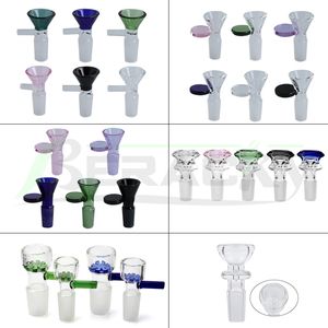 DHL Beracky 14mm 18mm Male Glass Bowl Snowflake Diamond Funnel Smoking Glass Bowls Piece Heady Bowl for Tobacco Glass Water Bongs Dab Oil Rigs Pipes