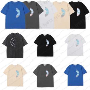 男性用の夏の贅沢なTシャツメンズコットンTシャツチェストクラシックストーンロゴアイランドプリントファッションカジュアルショートスリーブTシャツメンズ服