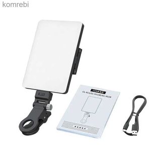 Selfie Lights Portable LED Selfie Light för iPhone för Samsung Mobile Telefon Laptop Clip Ring Flash Fyll Video Photo Ringlight Photography Lampl240116