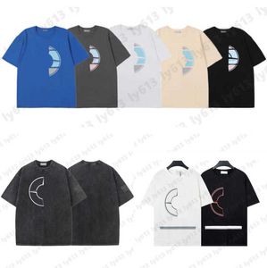 24SS Stone T Shirt Summer T Shirts For Men Fashion Trendy Big Compass LOGO Printed Loose Short Sleeve Island Tshirt Designer T Shirt