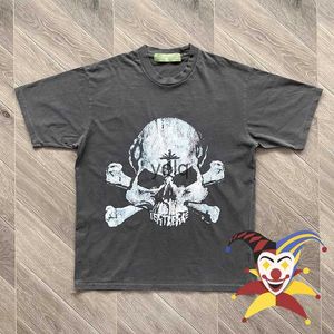 Men's T-Shirts Vertabrae Cross Roads T-Shirt Men Women Best Quality Washed Skull Print T Shirt Tops Teeyolq