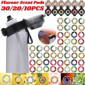 30/20/10PCS Scented Pods Flavoring Pods Air Scent 0 Sugar Fruit Flavour Up Tritan Plastic Water Drink Bottle Flawour Flavor Pods 240116