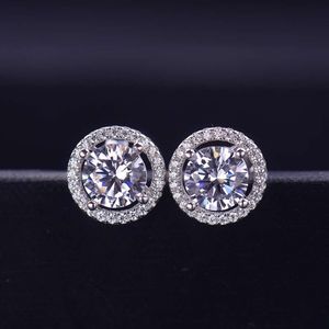 1CT Brilliant Cut Lab Grown Diamond Stud Earring Earring White Gold Snowflake Moissanite Studs