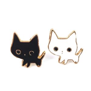 Pins Brooches Cute Cat Brooch Kitten Badge Prick Horse Needle Clothing Drip Oil Trinket Can Drop Delivery Otltw